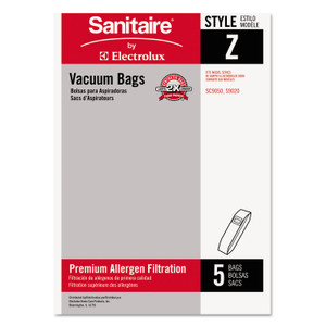 Sanitaire Style Z Vacuum Bags, 5/Pack, 10 Packs/Carton (EUR63881A10CT) View Product Image