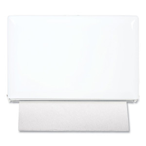 San Jamar Singlefold Paper Towel Dispenser, 10.75 x 6 x 7.5, White (SJMT1800WH) View Product Image