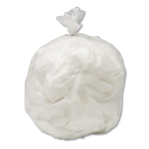 AbilityOne 8105015604934, SKILCRAFT Low Density Trash Can Liners, 13 gal, 0.7 mil, 24" x 30", White, 120/Carton (NSN5604934) View Product Image