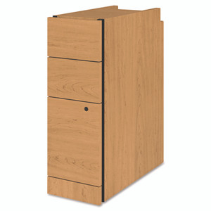HON Narrow Pedestal, Left or Right, 3-Drawers: Box/Box/File, Legal/Letter, Harvest, 9.5" x 22.75" x 28"