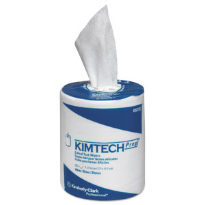 Kimtech SCOTTPURE Critical Task, Center-Pull Roll Jr., 7 x 7, White, 225/Roll, 6/Carton (KCC06193) View Product Image