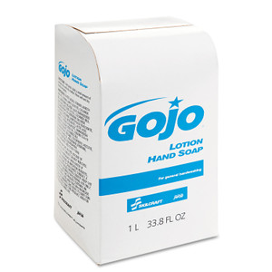 AbilityOne 8520015220838 GOJO SKILCRAFT Lotion Soap, Unscented, 1,000 mL Pouch, 8/Box (NSN5220838) View Product Image
