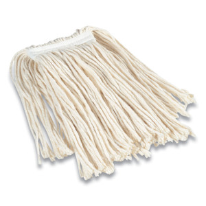Coastwide Professional Cut-End Wet Mop Head, Cotton, #16, 1" Headband, White (CWZ24420793) View Product Image