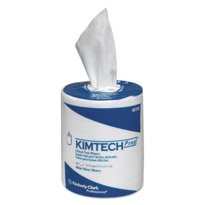 Kimtech SCOTTPURE Wipers, 1/4 Fold, 12 x 15, White, 100/Box, 4/Carton (KCC06121) View Product Image