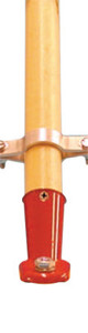 Magnolia Brush Iron Connector Handles, Hardwood, Metal, 60 In X 1 1/8 In Dia. (455-D-60)