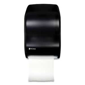 San Jamar Tear-N-Dry Touchless Roll Towel Dispenser, 11.75 x 9 x 15.5, Black Pearl (SJMT1300TBK) View Product Image