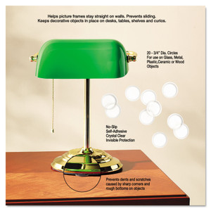 Scratch Guard Self-Adhesive Surface Protectors - 0.75" Diameter - Circle - Self-adhesive - Clear