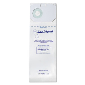 Janitized Vacuum Filter Bags Designed to Fit Nilfisk CarpeTwin Upright 16XP/20XP, 100/Carton (APCJANNFCPTW162) View Product Image