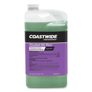 Coastwide Professional Virustat DC Plus Disinfectant-Cleaner Concentrate for ExpressMix Systems, Lemon Scent, 3.25 L Bottle, 2/Carton (CWZ24321403) View Product Image