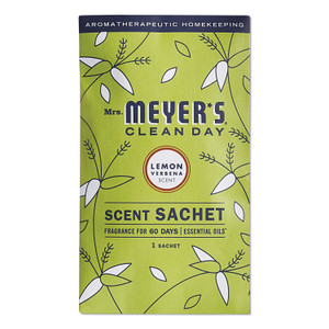 Mrs. Meyer's Clean Day Scent Sachets, Lemon Verbena, 0.05 lbs Sachet, 18/Carton (SJN308114) View Product Image