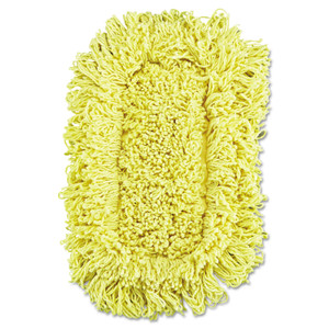 Rubbermaid Commercial Trapper Looped-End Dust Mop Head, 12 x 5, Yellow, 12/Carton (RCPJ15112CT) View Product Image