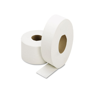 AbilityOne 8540015909072 SKILCRAFT Jumbo Roll Toilet Tissue, 1-Ply, White, 3.7" x 2,000 ft, 12/Box (NSN5909072) View Product Image