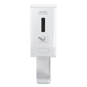 Coastwide Professional J-Series Automatic Wall-Mounted Hand Sanitizer Dispenser, 1,200 mL, 6.62 x 4.12 x 13.87, White (CWZJAHW) View Product Image