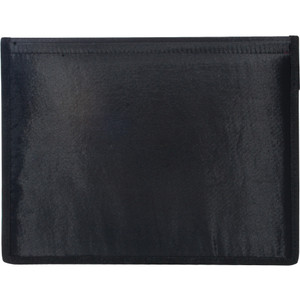 Anglers Certificate Holder - 12" x 9" - 2 Internal Pocket(s) - Vinyl, Polypropylene - Black