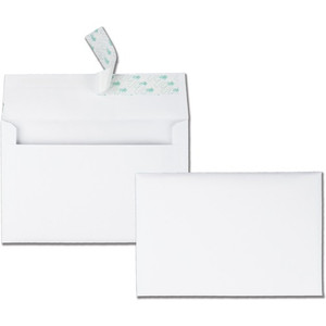Quality Park A9 Greeting Card Envelopes with Self Seal Closure - Announcement - 5 3/4" Width x 8 3/4" Length - 24 lb - Peel & Seal - White