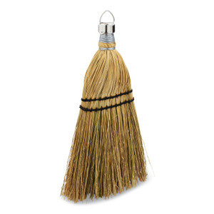 Rubbermaid Commercial Corn Whisk Broom, Corn Bristles, 12.2" Length, Yellow (RCPFG9B5500YEL) View Product Image