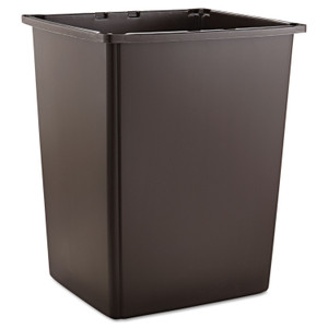 Rubbermaid Commercial Glutton Container, 56 gal, Plastic, Brown