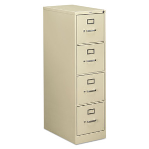 HON 510 Series Vertical File, 4 Letter-Size File Drawers, Putty, 15" x 25" x 52" (HON514PL) View Product Image