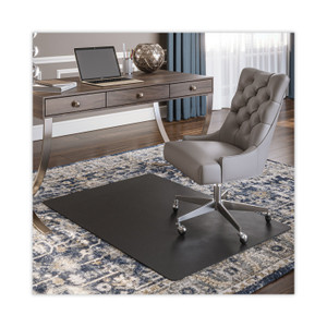 deflecto SuperMat Frequent Use Chair Mat for Medium Pile Carpet, 45 x 53, Rectangular, Black