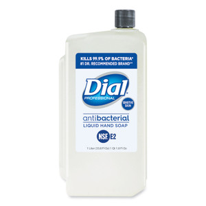Dial Professional Antibacterial Liquid Hand Soap for Sensitive Skin Refill for 1 L Liquid Dispenser, Light Floral Scent, 1 L, 8/Carton Dial Professional Antibacterial Liquid Hand Soap for Sensitive Skin Refill for 1 L Liquid Dispenser, Light Floral Scent, 1 L, 8/Carton