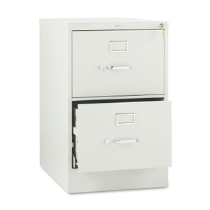 HON 510 Series Vertical File, 2 Legal-Size File Drawers, Light Gray, 18.25" x 25" x 29"