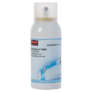 Rubbermaid Commercial Microburst 3000 Refill, Linen Fresh, 2 oz Aerosol Spray, 12/Carton (RCP4012551) View Product Image