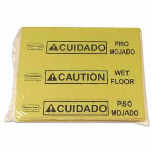 Rubbermaid Commercial Over-The-Spill Pad Tablet, 12 oz, 14 x 16.5, 25/Pack