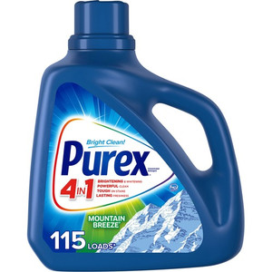 Purex Ultra Laundry Detergent - For Clothing - Concentrate - 149.8 fl oz (4.7 quart) - Mountain Breeze Scent - Recommended For: Dirt Remover, Stain Remover
