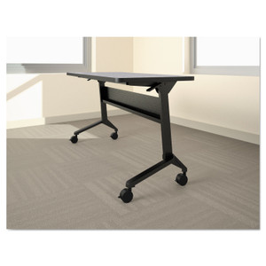 Safco Flip-n-Go Table Base, 46.88w x 21.25d x 27.88h, Black (MLNLF48S5) View Product Image