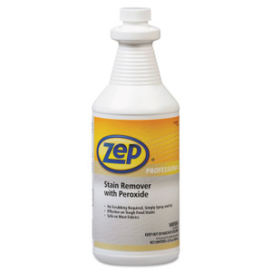 Zep Professional Stain Remover with Peroxide, Quart Bottle, 6/Carton (ZPP1041705) View Product Image