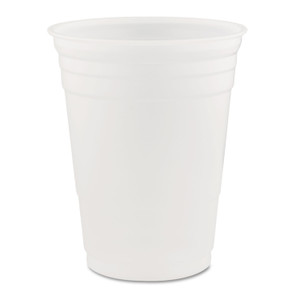 Dart SOLO Party Plastic Cold Drink Cups, 16 oz, 50/Sleeve, 20 Sleeves/Carton (DCCP16) View Product Image