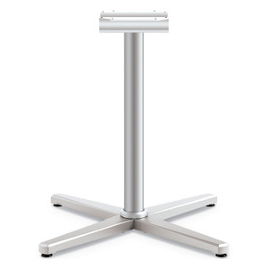 HON Arrange X-Leg Base for 42" to 48" Tops, 32w x 32d x 28h, Silver