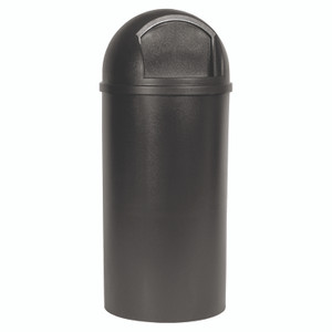 Rubbermaid Commercial Marshal Classic Container, 15 gal, Plastic, Brown