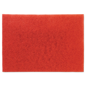 3M Low-Speed Buffer Floor Pads 5100, 28 x 14, Red, 10/Carton