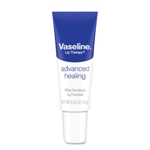 Vaseline Lip Therapy Advanced Lip Balm, Original, 0.35 oz Tube, 72/Carton