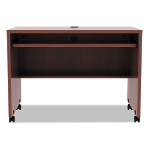 Alera Valencia Series Mobile Workstation Desk, 41.38" x 23.63" x 30", Medium Cherry (ALEVA204224MC) View Product Image