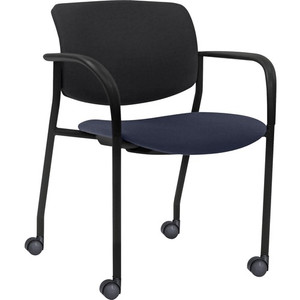 Lorell Stack Chairs with Plastic Back & Fabric Seat (LLR83115A204) View Product Image