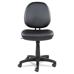 Alera Interval Series Swivel/Tilt Task Chair, Bonded Leather Seat/Back, Up to 275 lb, 18.11" to 23.22" Seat Height, Black (ALEIN4819) View Product Image