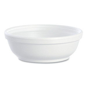 Dart Insulated Foam Bowls, 6 oz, White, 50/Pack, 20 Packs/Carton (DCC6B20) View Product Image