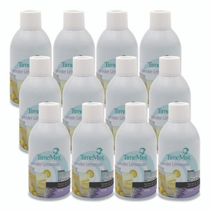 TimeMist Premium Metered Air Freshener Refill, Lavender Lemonade, 7.1 oz Aerosol Spray, 12/Carton