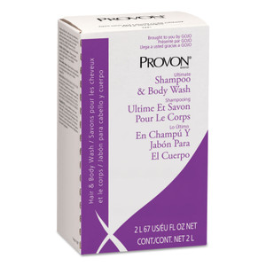 PROVON Ultimate Shampoo and Body Wash, Light Floral Scent, 2,000 mL Refill, 4/Carton (GOJ322704) View Product Image