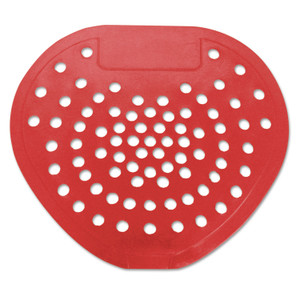 HOSPECO Health Gards Vinyl Urinal Screen, Cherry Scent, 7.75 x 6.88, Red, Dozen (HOS03901) View Product Image