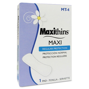 HOSPECO Maxithins Vended Sanitary Napkins #4, Maxi, 250 Individually Boxed Napkins/Carton (HOSMT4) View Product Image