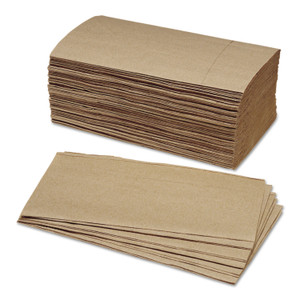 AbilityOne 8540010556134, SKILCRAFT, Paper Towel, 1-Ply, 5.38 x 9.25, Kraft, 250 Sheets/Bundle, 16 Bundles/Box (NSN0556134) View Product Image