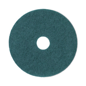 Boardwalk Heavy-Duty Scrubbing Floor Pads, 19" Diameter, Green, 5/Carton (BWK4019GRE) View Product Image