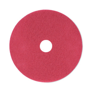 Boardwalk Buffing Floor Pads, 21" Diameter, Red, 5/Carton (BWK4021RED) View Product Image