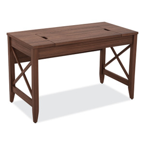 Alera Sit-to-Stand Table Desk, 47.25" x 23.63" x 29.5" to 43.75", Modern Walnut (ALELD4824WA) View Product Image