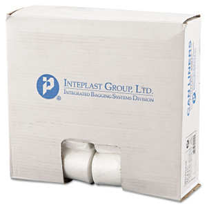 Inteplast Group Low-Density Commercial Can Liners, 16 gal, 0.35 mil, 24" x 33", Clear, 50 Bags/Roll, 20 Rolls/Carton (IBSSL2433LTN) View Product Image