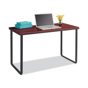 Safco Steel Desk, 47.25" x 24" x 28.75", Cherry/Black (SAF1943CYBL) View Product Image