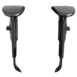 Safco Adjustable T-Pad Arms for Safco Alday and Vue Series Task Chairs and Stools, 3.5 x 10.5 x 14, Black, 2/Set (SAF3399BL) View Product Image